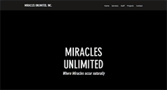 Desktop Screenshot of miraclesunlimited.com